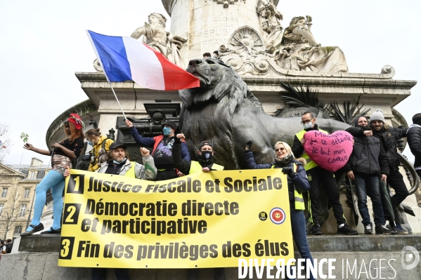 Manifestation contre le projet de loi SECURITE GLOBALE PPL, la marche des libertés du 30 janvier 2021. Demonstration against new security law project against freedom of information.