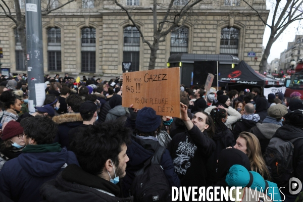 Marche des libertes à Paris contre la loi securite globale