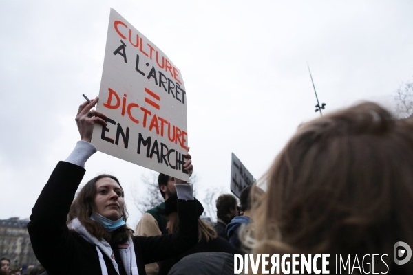 Marche des libertes à Paris contre la loi securite globale