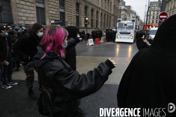 Marche des libertes à Paris contre la loi securite globale