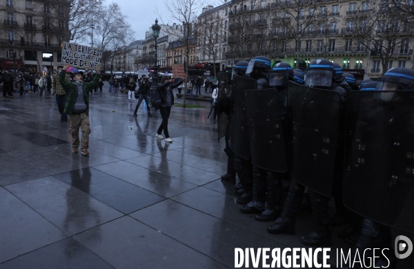 Marche des libertes à Paris contre la loi securite globale