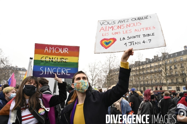 Marche contre les LGBTQIAphobies 2021, Marche des fiertés.