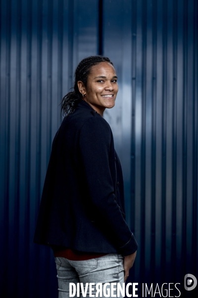 Wendie Renard, defenseure de l Olympique Lyonnais.