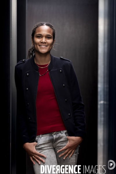 Wendie Renard, defenseure de l Olympique Lyonnais.