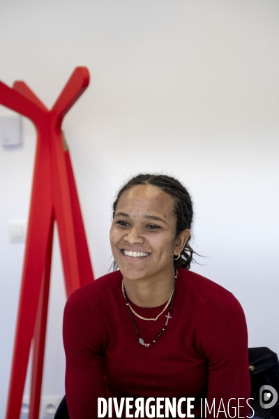 Wendie Renard, defenseure de l Olympique Lyonnais.