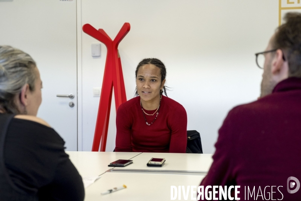 Wendie Renard, defenseure de l Olympique Lyonnais.