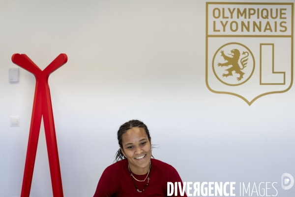 Wendie Renard, defenseure de l Olympique Lyonnais.