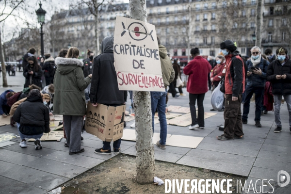 Manifestation contre la loi  sécurité globale  30012021