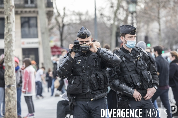 Manifestation contre la loi  sécurité globale  30012021