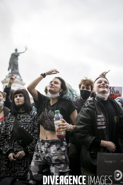 Manifestation contre la loi  sécurité globale  30012021