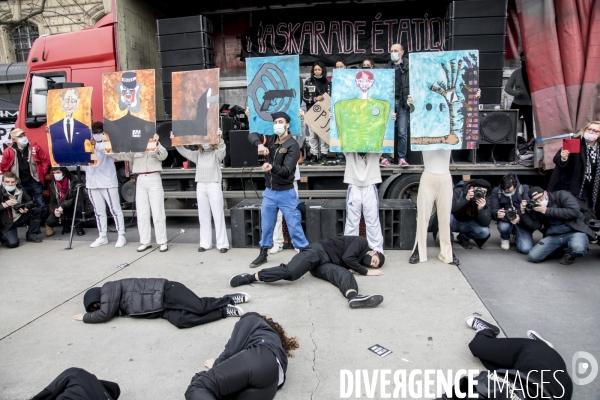 Manifestation contre la loi  sécurité globale  30012021