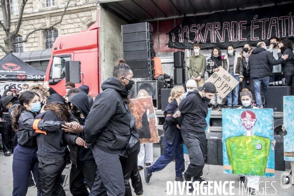 Manifestation contre la loi  sécurité globale  30012021