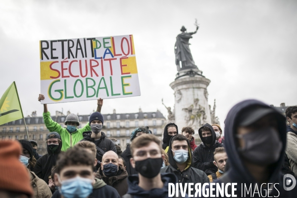 Manifestation contre la loi  sécurité globale  30012021