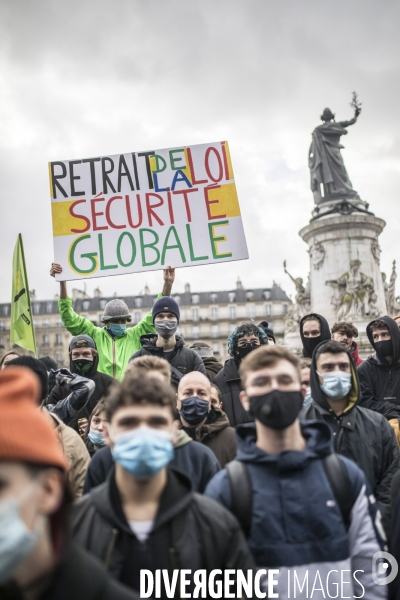 Manifestation contre la loi  sécurité globale  30012021