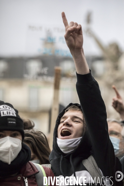 Manifestation contre la loi  sécurité globale  30012021