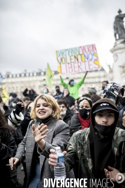 Manifestation contre la loi  sécurité globale  30012021