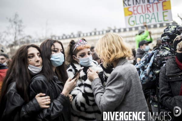 Manifestation contre la loi  sécurité globale  30012021