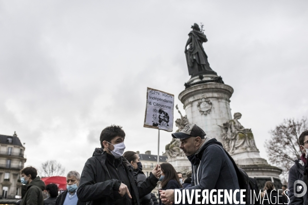 Manifestation contre la loi  sécurité globale  30012021