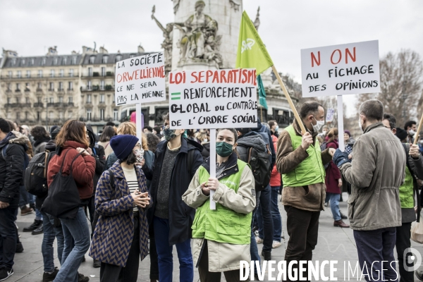 Manifestation contre la loi  sécurité globale  30012021