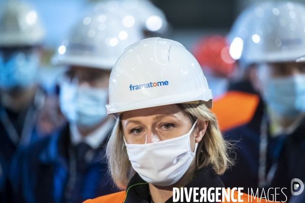 Macron et Pompili chez Framatome au Creusot