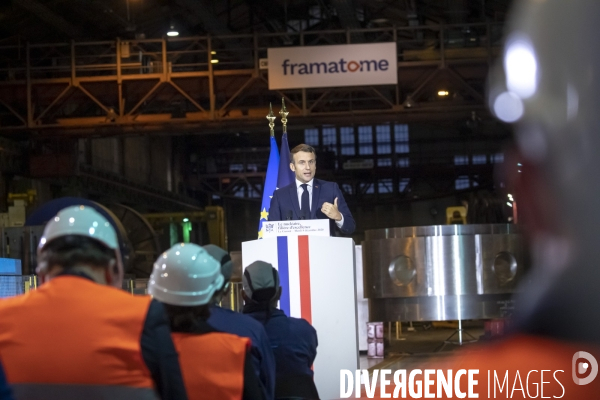 Macron et Pompili chez Framatome au Creusot