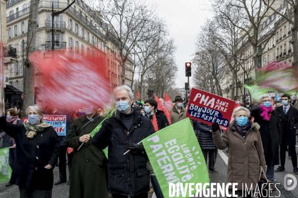 Manifestation contre le projet de loi bioéthique