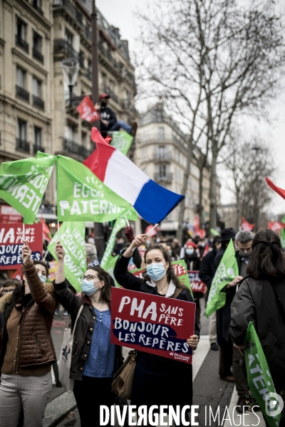 Manifestation contre le projet de loi bioéthique