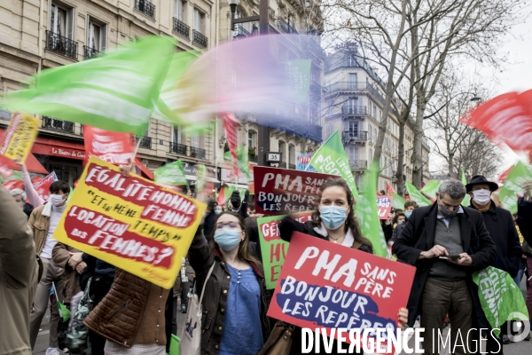 Manifestation contre le projet de loi bioéthique