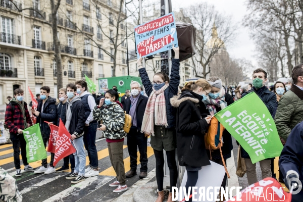 Manifestation contre le projet de loi bioéthique