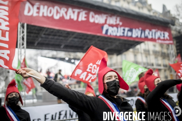 Manifestation contre le projet de loi bioéthique