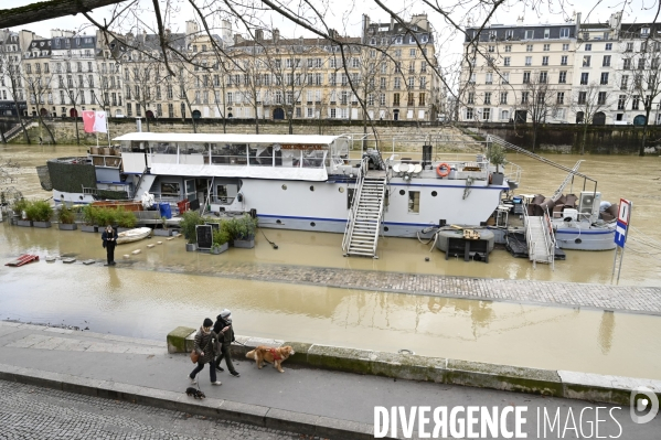 La Seine en crue.