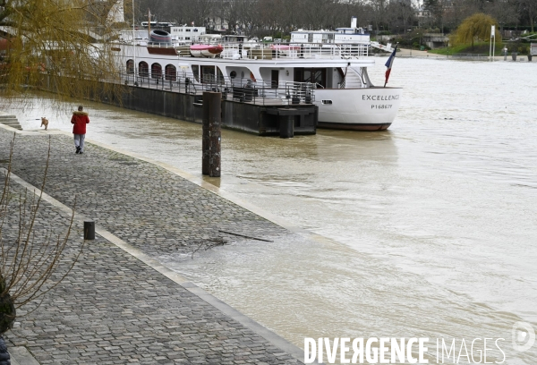 La Seine en crue.