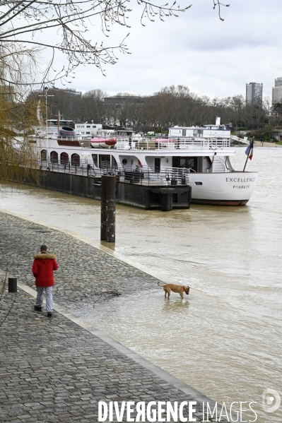 La Seine en crue.