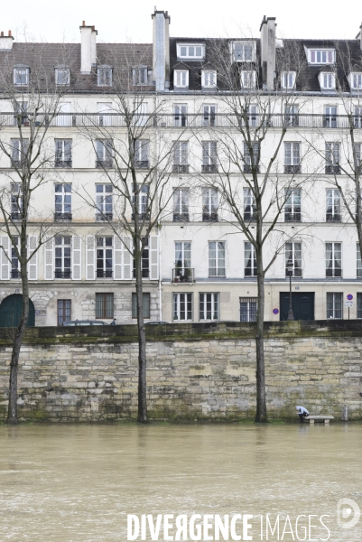 La Seine en crue.