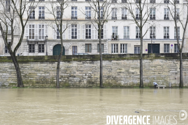 La Seine en crue.