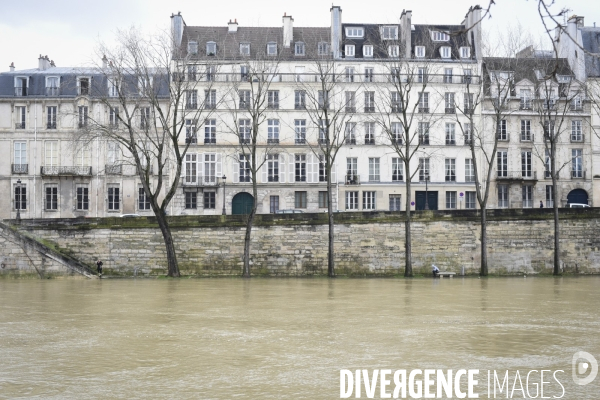 La Seine en crue.