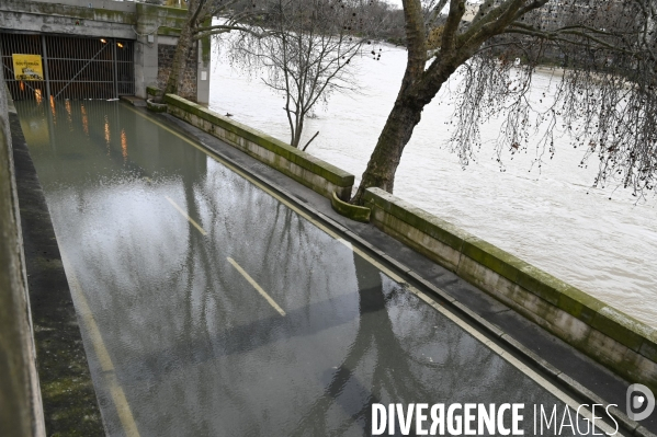 La Seine en crue.