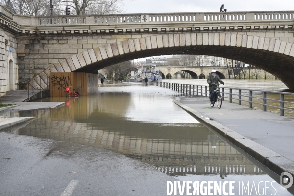 La Seine en crue.