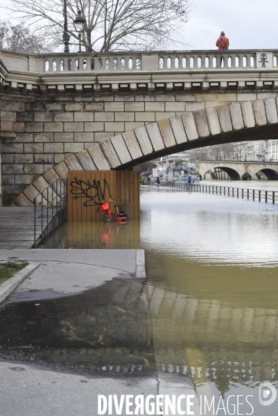 La Seine en crue.