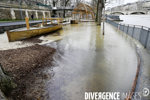 La Seine en crue.