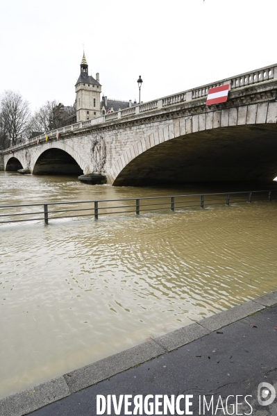 La Seine en crue.