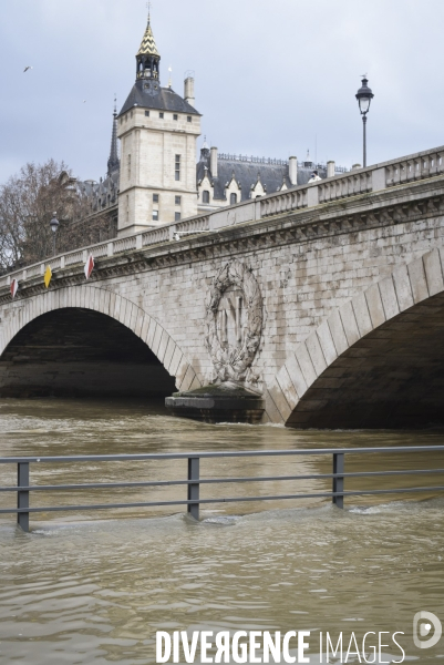 La Seine en crue.