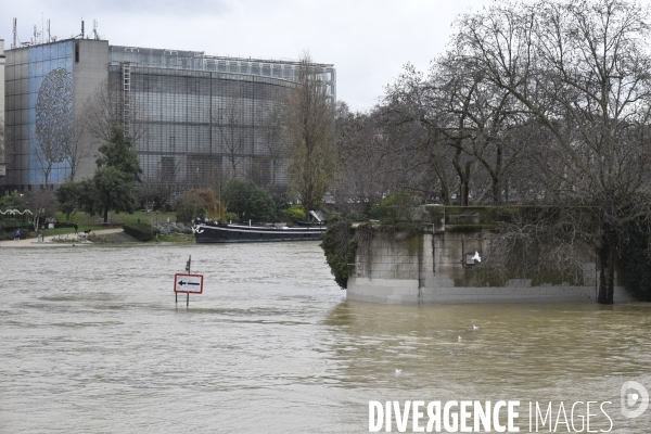 La Seine en crue.