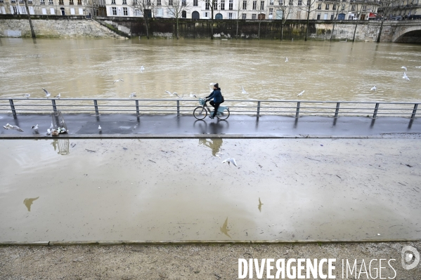 La Seine en crue.