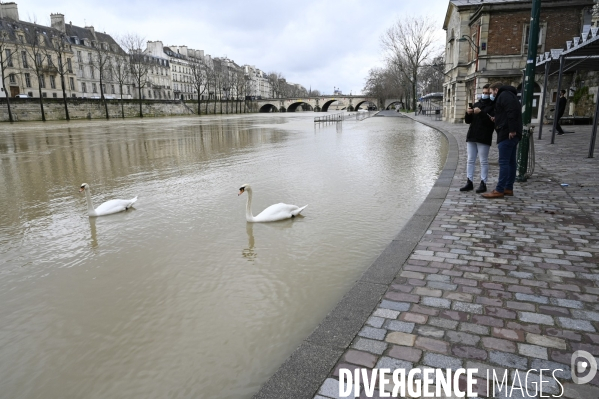 La Seine en crue.