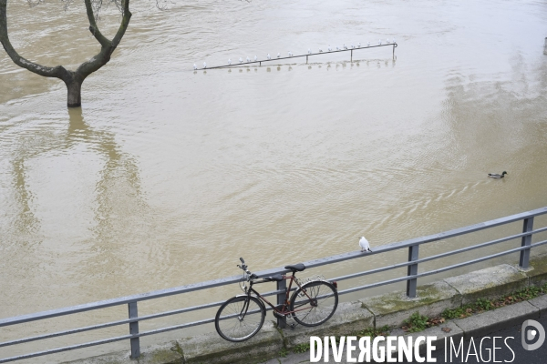 La Seine en crue.