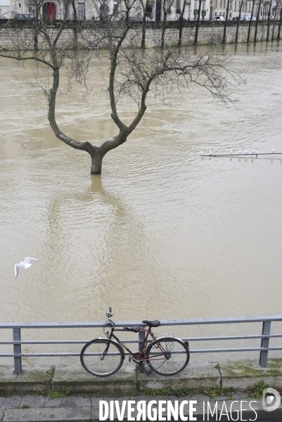 La Seine en crue.