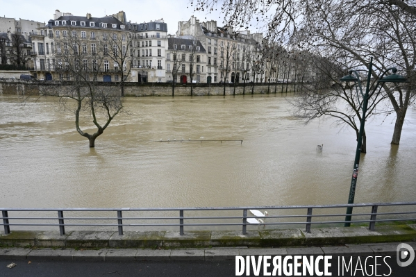 La Seine en crue.