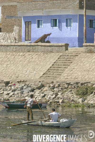 La vie sur les rives du nil/egypte