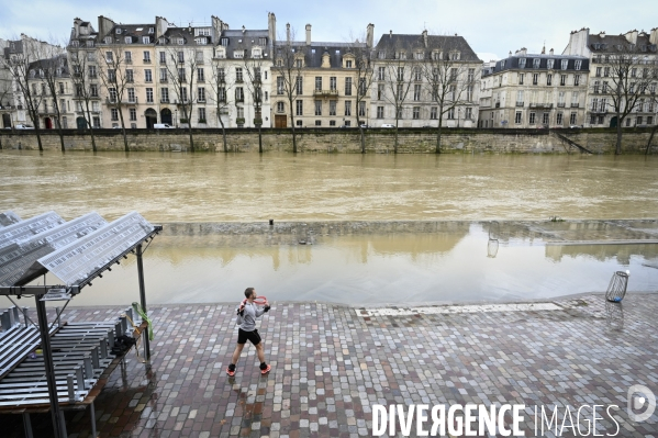 La Seine en crue.